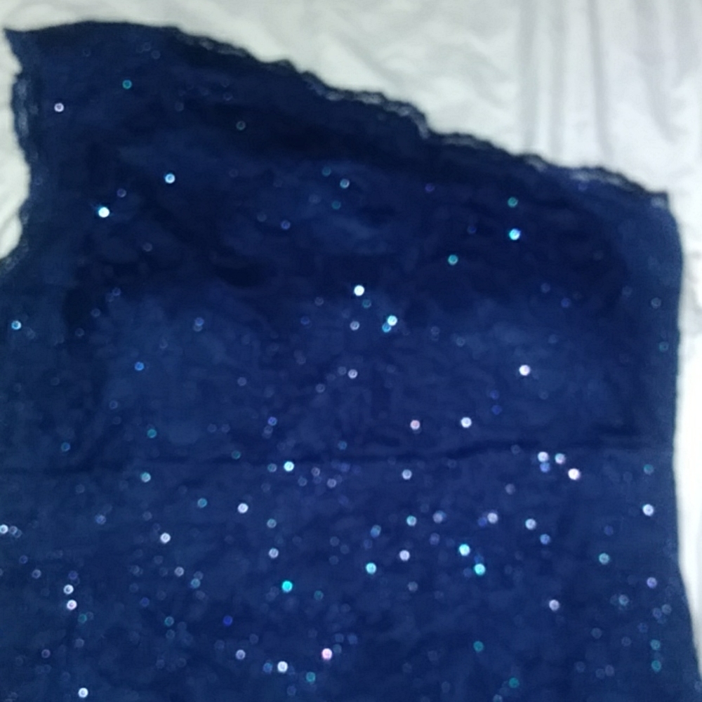 Blue cocktail dress
